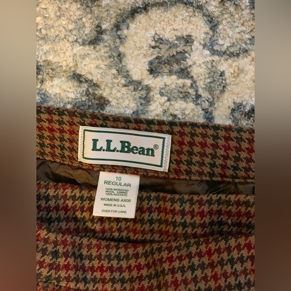 LL Bean Fall Plaid Skirt - Picture 2 of 4
